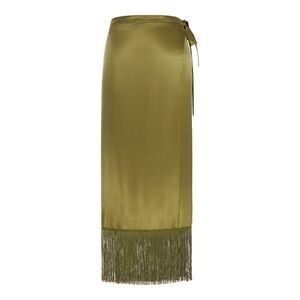 The Nina Studio Women Silk Pareo Skirt With Wrap Closure